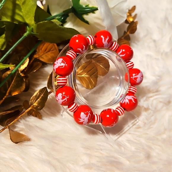 Cupid Beaded Wooden Bracelet - Picture 4 of 4
